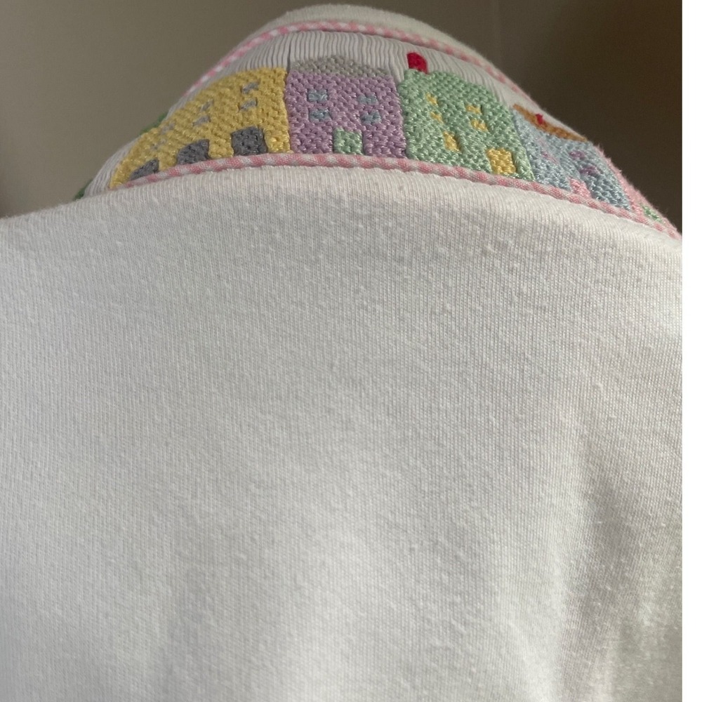 White Smocked Shirt Girls 4T Rainbow Row Charleston Boutique Coastal 100% Cotton - Picture 6 of 8